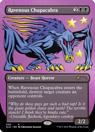 Ravenous Chupacabra (305) (Foil Etched) (SLD-305) - Secret Lair Drop Series Foil、Wizards of the Coast、kayou