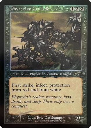 Phyrexian Crusader (Retro Frame) (SLD-847) - Secret Lair Drop Series Foil、Wizards of the Coast、kayou