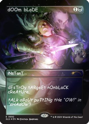 dOOm bLaDE (Rainbow Foil) (SLD-9990) - Secret Lair Drop Series Foil、Wizards of the Coast、kayou