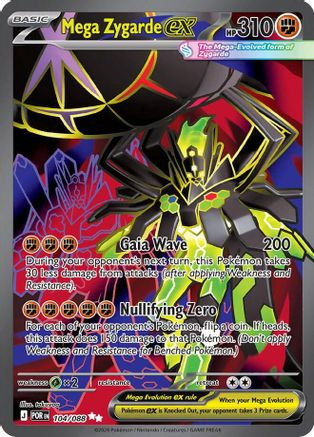 Mega Zygarde ex - 104/088 - ME03 Perfect Order Holofoil - Game Nerdz