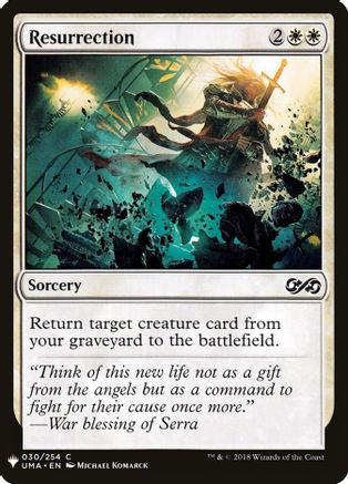 Resurrection (LIST-030) - The List Reprints、Wizards of the Coast、kayou