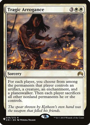 Tragic Arrogance (LIST-038/272) - The List Reprints、Wizards of the Coast、kayou