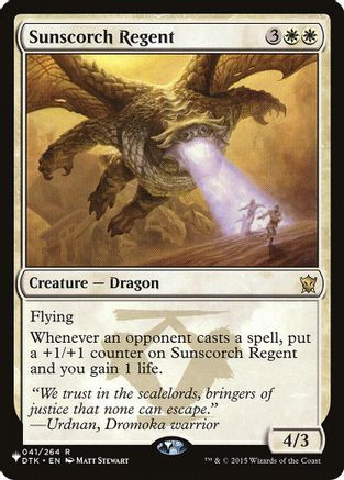 Sunscorch Regent (LIST-041/264) - The List Reprints、Wizards of the Coast、kayou