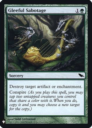 Gleeful Sabotage (LIST-116) - The List Reprints Foil、Wizards of the Coast、kayou