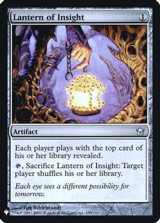 Lantern of Insight (LIST-135) - The List Reprints Foil、Wizards of the Coast、kayou