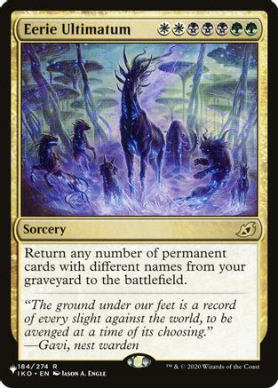 Eerie Ultimatum (LIST-184/274) - The List Reprints、Wizards of the Coast、kayou
