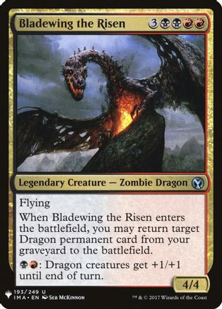 Bladewing the Risen (LIST-193) - The List Reprints、Wizards of the Coast、kayou