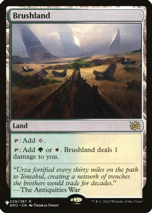 Brushland (BRO) (LIST-259/012) - The List Reprints、Wizards of the Coast、kayou
