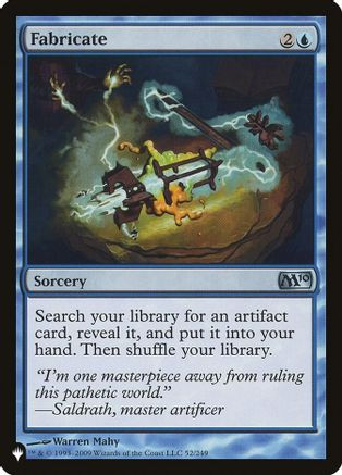 Fabricate (LIST-52/249) - The List Reprints、Wizards of the Coast、kayou