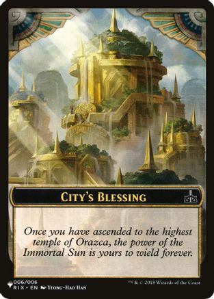 City's Blessing // The Monarch Double-sided Token (LIST-6 // 14) - The List Reprints、Wizards of the Coast、kayou