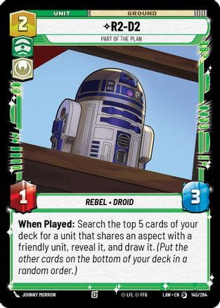 R2-D2 - Part of the Plan (145/264) - A Lawless Time、Fantasy Flight Games、kayou