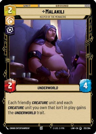 Malakili - Keeper of the Menagerie (212/264) - A Lawless Time、Fantasy Flight Games、kayou
