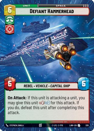 Defiant Hammerhead (Hyperspace) (326) - A Lawless Time、Fantasy Flight Games、kayou