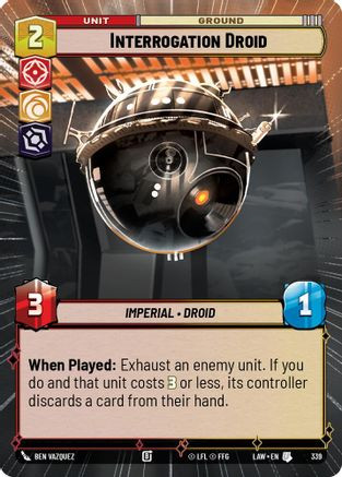 Interrogation Droid (Hyperspace) (339) - A Lawless Time、Fantasy Flight Games、kayou