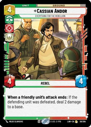 Cassian Andor - Everything for the Rebellion (56/264) - A Lawless Time、Fantasy Flight Games、kayou