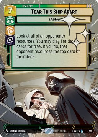 Tear This Ship Apart (Hyperspace Foil) (568) - A Lawless Time Foil、Fantasy Flight Games、kayou