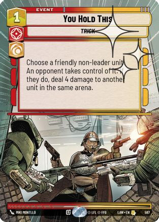 You Hold This (Hyperspace Foil) (587) - A Lawless Time Foil、Fantasy Flight Games、kayou