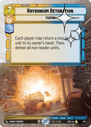 Rhydonium Detonation (Hyperspace Foil) (598) - A Lawless Time Foil、Fantasy Flight Games、kayou