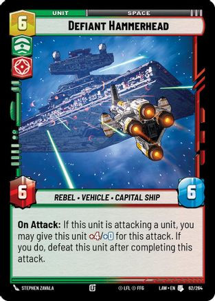 Defiant Hammerhead (62/264) - A Lawless Time、Fantasy Flight Games、kayou