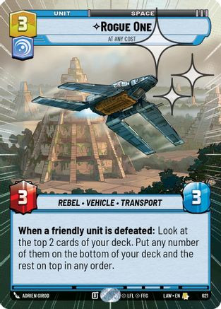 Rogue One - At Any Cost (Hyperspace Foil) (621) - A Lawless Time Foil、Fantasy Flight Games、kayou