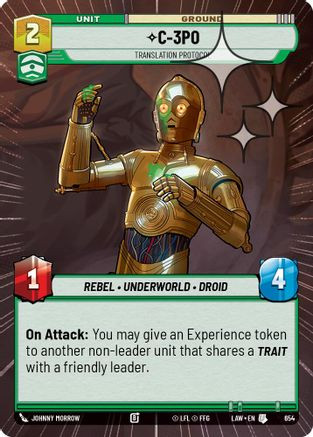 C-3PO - Translation Protocol (Hyperspace Foil) (654) - A Lawless Time Foil、Fantasy Flight Games、kayou