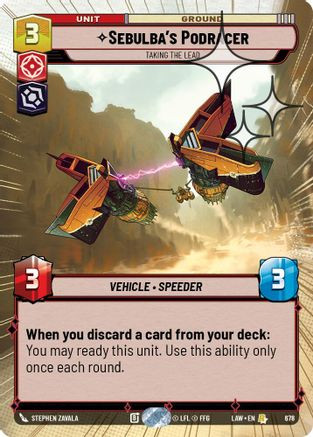 Sebulba's Podracer - Taking the Lead (Hyperspace Foil) (678) - A Lawless Time Foil、Fantasy Flight Games、kayou