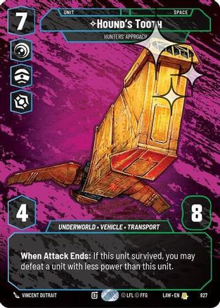 Hound's Tooth - Hunters' Approach (Prestige Foil) (827) - A Lawless Time Foil、Fantasy Flight Games、kayou