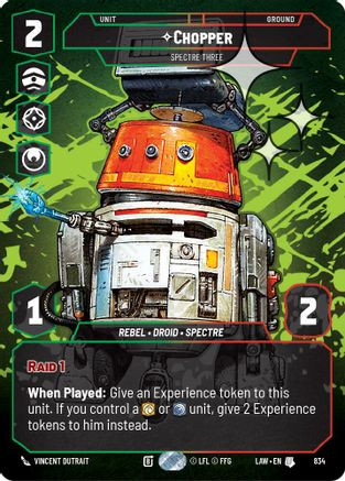 Chopper - Spectre Three (Prestige Foil) (834) - A Lawless Time Foil、Fantasy Flight Games、kayou