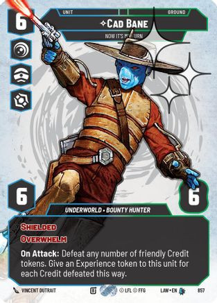 Cade Bane - Now It's My Turn (Prestige Foil) (857) - A Lawless Time Foil、Fantasy Flight Games、kayou