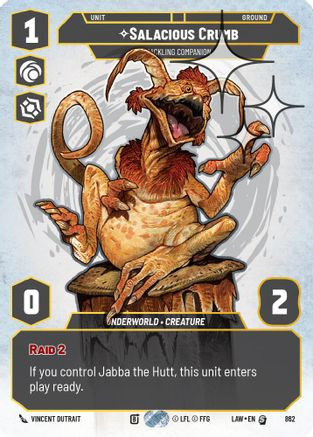 Salacious Crumb - Cackling Companion (Prestige Foil) (862) - A Lawless Time Foil、Fantasy Flight Games、kayou