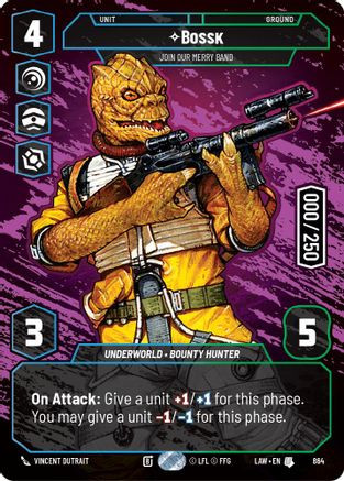 Bossk - Join Our Merry Band (Serialized) (864) - A Lawless Time Foil、Fantasy Flight Games、kayou