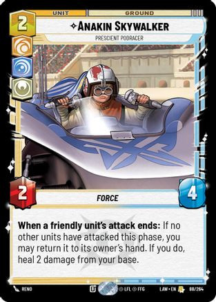 Anakin Skywalker - Prescient Podracer (88/264) - A Lawless Time、Fantasy Flight Games、kayou