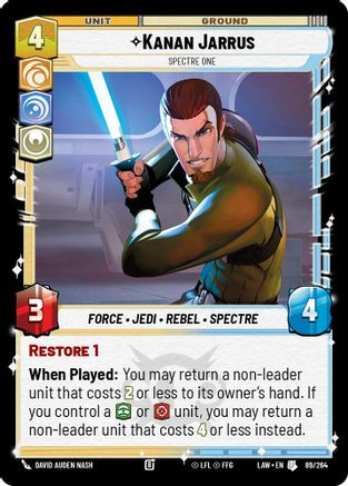 Kanan Jarrus - Spectre One (89/264) - A Lawless Time、Fantasy Flight Games、kayou