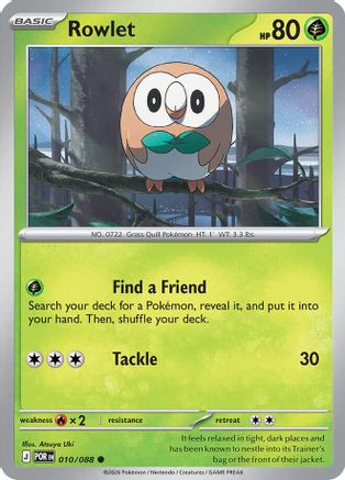 Rowlet - 010/088 10 - ME03 Perfect Order、The Pokémon Company、kayou