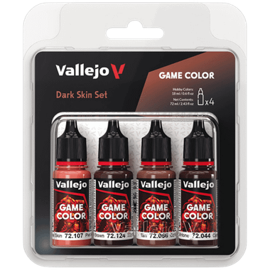 Acrylicos Vallejo: Game Color - Dark Skin Set (4ct) (PREORDER)、Acrylicos Vallejo, S.L.、kayou