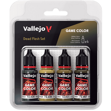 Acrylicos Vallejo: Game Color - Dead Flesh Set (4ct) (PREORDER)、Acrylicos Vallejo, S.L.、kayou