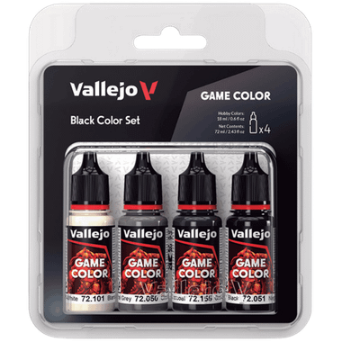 Acrylicos Vallejo: Game Color - Black Color Set (4ct) (PREORDER)、Acrylicos Vallejo, S.L.、kayou