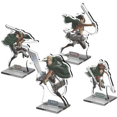 Attack on Titan: 2DZ Acrylic Standees Pack 2 (Levi, Erwin, Hange, Sasha)、Cryptozoic、kayou