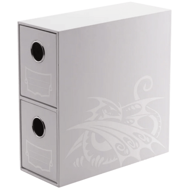 Dragon Shield: Fortress - 2-Card Drawers Vertical - White - Game Nerdz