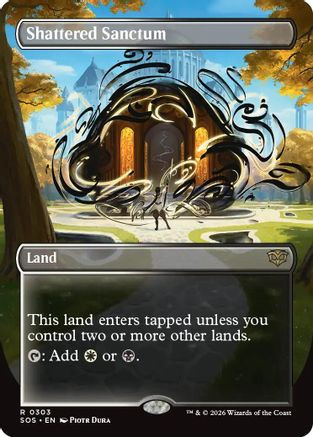 Shattered Sanctum (Borderless) (SOS-303) - Secrets of Strixhaven Foil、Wizards of the Coast、kayou