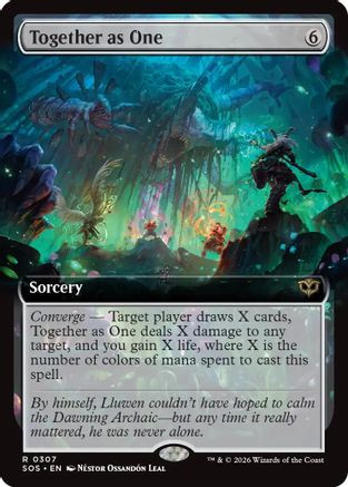 Together as One (Extended Art) (SOS-307) - Secrets of Strixhaven、Wizards of the Coast、kayou