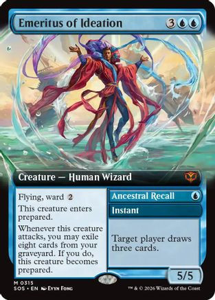 Emeritus of Ideation (Extended Art) (SOS-315) - Secrets of Strixhaven、Wizards of the Coast、kayou