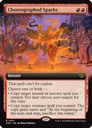 Choreographed Sparks (Extended Art) (SOS-331) - Secrets of Strixhaven Foil、Wizards of the Coast、kayou