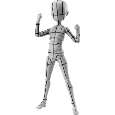 Body-Kun Ken Sugimori Edition (Wireframe Gray Color Ver.) TAMASHII NATIONS Action Figure (PREORDER)、Bandai Hobby、kayou