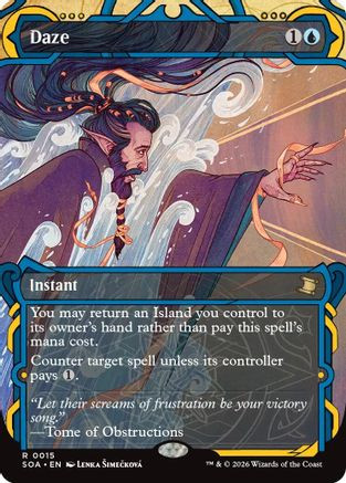 Spell Pierce (JP Alternate Art) (Silver Scroll Foil) (SOA-153