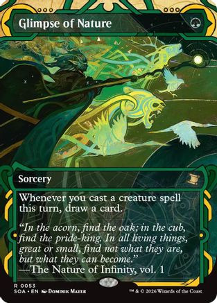 Glimpse of Nature (SOA-053) - Secrets of Strixhaven: Mystical Archive、Wizards of the Coast、kayou