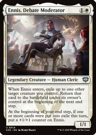 Ennis, Debate Moderator (SOS-014) - Secrets of Strixhaven Foil、Wizards of the Coast、kayou