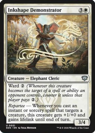 Inkshape Demonstrator (SOS-021) - Secrets of Strixhaven Foil、Wizards of the Coast、kayou