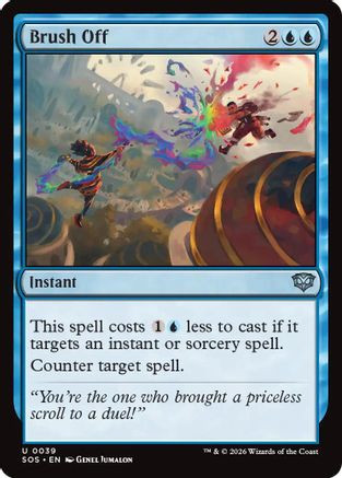 Brush Off (SOS-039) - Secrets of Strixhaven Foil、Wizards of the Coast、kayou