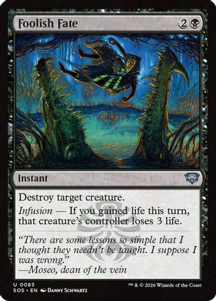 Foolish Fate (SOS-083) - Secrets of Strixhaven Foil、Wizards of the Coast、kayou